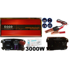 Инвертор 12V-220V 3000W с модифицированной синусоидой  